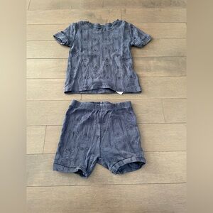 Joe Fresh Kids Pajama Set Blue Skateboard Print